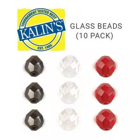 Kalins Glass Beads 8mm 10pk (Select Color) - Fishingurus Angler's  International Resources