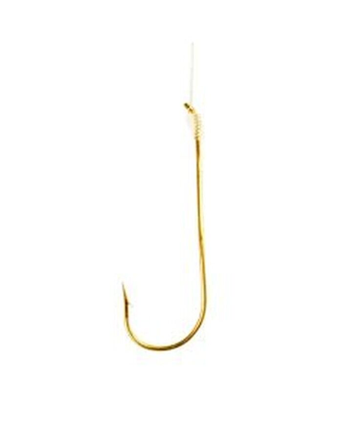 South Bend® SAB1 - 1 Size Bronze Snelled Aberdeen Hooks, 6 Pieces 