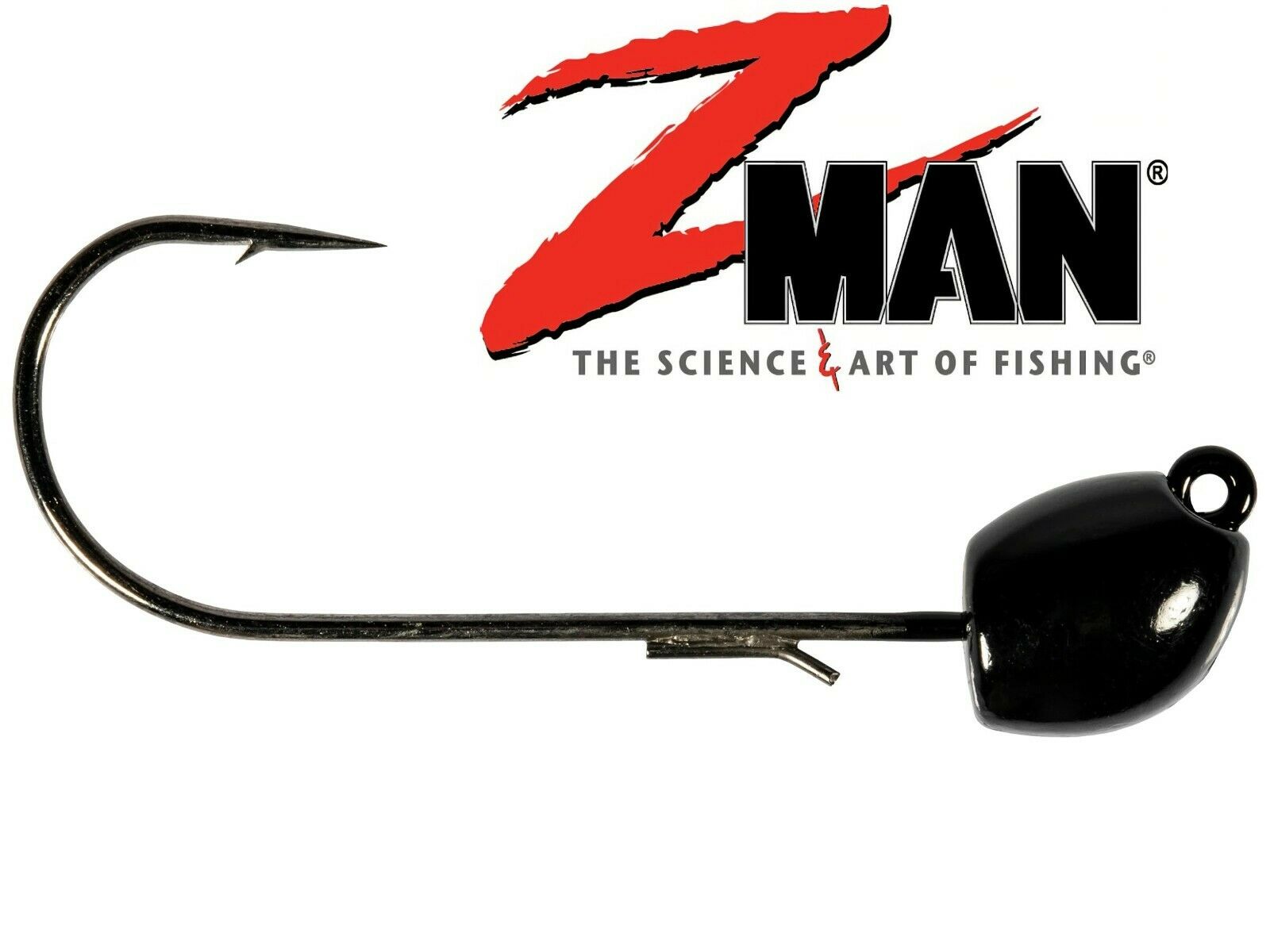 Z-Man SMH Shakey Head Jig Black 3pk (Select Size) SMH-02PK3