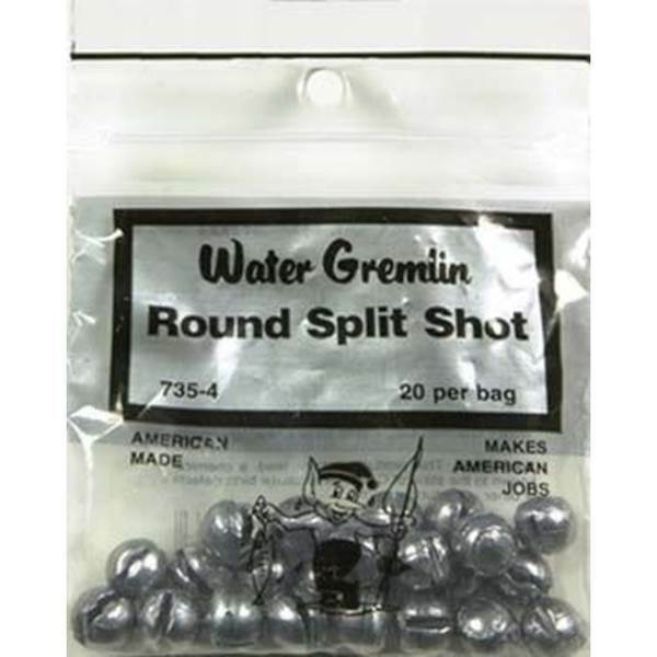 Water Gremlin Round Split Shot Fishing Weight (Model: 735-7 / Pack of 30),  MORE, Fishing, Hooks & Weights -  Airsoft Superstore