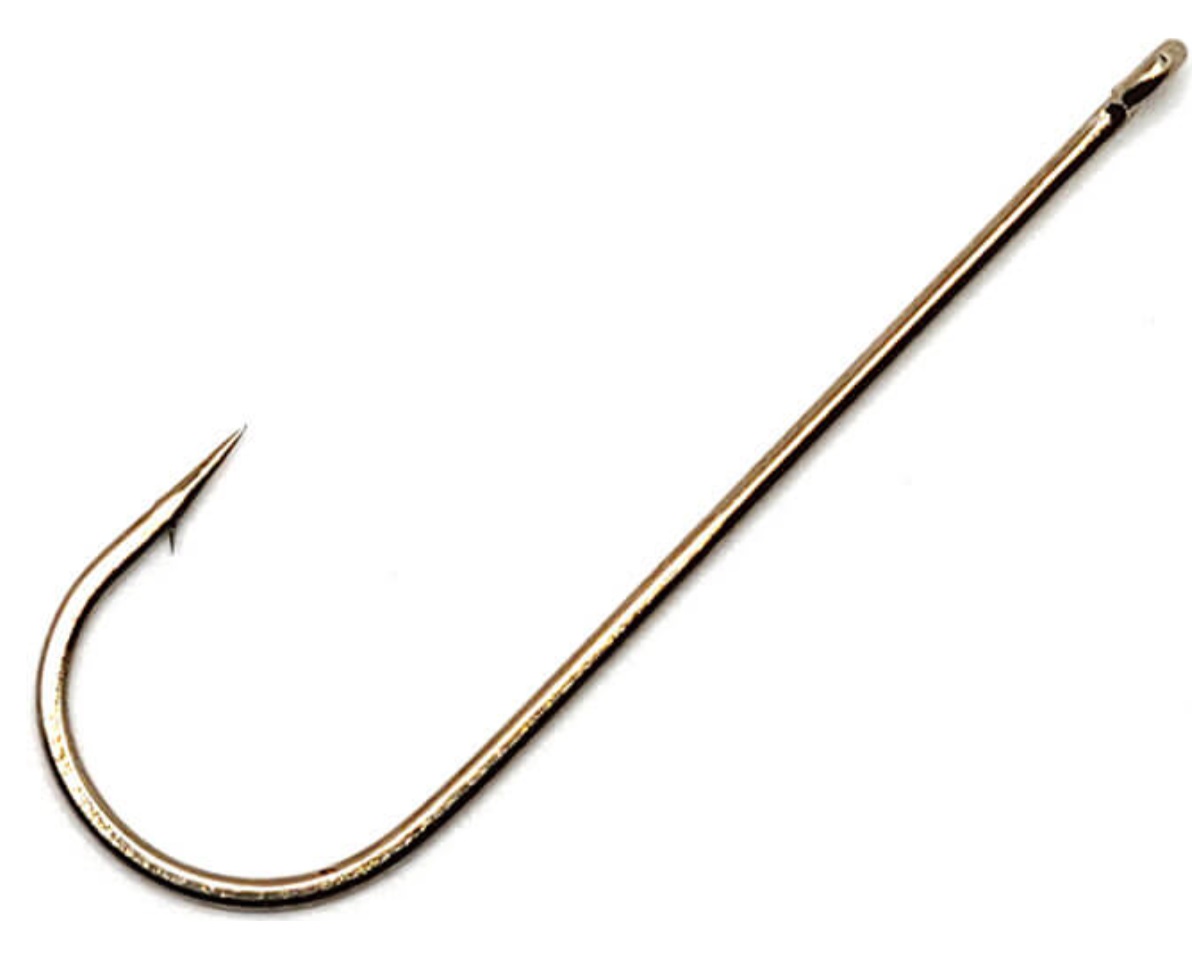 Gamakatsu Aberdeen Hooks Size 2 (8 Pack, Bronze) - Long Shank Light Wire Bait Hooks For Freshwater Fishing