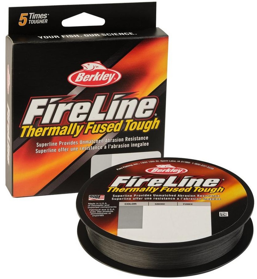 Berkley Fireline Ice Smoke Thermally Fused Ice Braid 50yd (Select lb)  BUFLPS-42