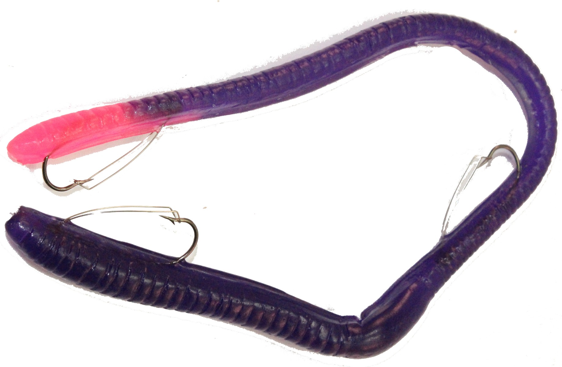 Ike-Con The Bubba Worm Pre-Rigged Scented 12'' Worm (Select Color)