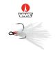 VMC X-Rap Tail Dressed Treble Hook (White)