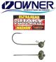 Owner UltraHead Shakey Football Jig Green Pumpkin Magnum 9/0 (Select Size) 