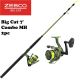 Zebco Big Cat 7' Spining Reel Combo BCAT60702MHB