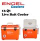 Engel Live Bait 13qt Cooler/Drybox ENGLBC13OHV