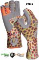 Fish Monkey Half Finger Guide Gloves Brown Trout (SELECT SIZE) FM11-BRWNTROUT