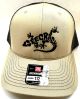 Geecrack Gekko Logo Richardson 112 Hat Beige/Green