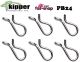 Kipper No-Knot Fas-Snaps Silver 5pk (Select Size)