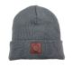 Frostbite Leather Patch Beanie - Gray