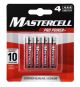 Mastercell AA Batteries 4pk 411634