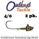 Outkast Tackle Goldeneye Swimmer Head Green Pumpkin