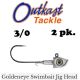 Outkast Tackle Goldeneye Swimmer Head Raw Lead 