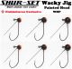 Shur-Set Wacky Jigs Green Pumpkin Orange 5pk (Select Size) WHP