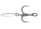 VMC Bladed Hybrid Short Shank Treble Hook