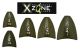 X-Zone Lures Tungsten Arrowhead Weight Green Pumpkin