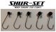 Shur-Set Black Shakey Head Jigs (Select Weight)