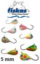 Fiskas Tungsten Hand Painted Ice Jig 5mm