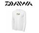 Daiwa White Long Sleeve Performance Bass Skin (Select Size) LSWHSUN