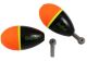 Sheffield Foam Floats W/ Weighted Peg Black/Orange 2-Pack