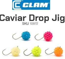 Clam Caviar Drop 1/50oz Tungsten Ice Jig (SELECT COLOR) 972 ...