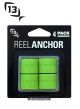 13 Fishing Reel Anchor Neon Green 4pk RARNG