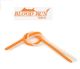 Blood Run Stem Float Fishing Tube Orange 2pk