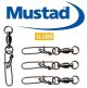 Mustad Stay Lok Snap w/Ball Bearing Swivel (Select Size) SLSBB