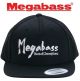 Megabass Brush Snapback Black / White Hat 