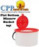 Challenge Plastics Flat Bottom Minnow Bucket 6qt 50252