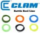 Clam Rattle Reel Line 75ft 35lb Test (Select Color) 1155/1156