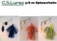 C.S Lures 3/8oz Spinnerbait With Silicone And Tinsel Skirt (Select Color) CSL