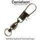 Danielson Ball Bearing Swivels w/Interlock Snaps Black (SELECT SIZE) 2300SPBLK-