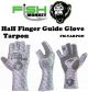 Fish Monkey Half Finger Guide Gloves Tarpon (Select Size) FM11-TARP