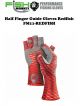 Fish Monkey Half Finger Guide Gloves Redfish (Select Size) FM11-REDFISH
