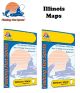 Fishing Hot Spots Map Illinois Deluxe View (Select Lake) L-
