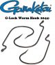 Gamakatsu Black Offset G-Lock Worm Hook (Select Size) 2044