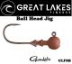 Great Lakes Finesse Stealth Ballhead Jig Matte Brown 