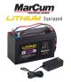 MarCum 12v 6AH Lithium Battery Kit W/ 3amp Charger LP4126KIT