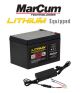 MarCum 12v 18AH Lithium Battery Kit W/ 6amp Charger LP41218KIT