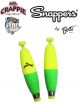 Mr. Crappie Snappers Weighted Snap On Cigar Float 2 Pack (Select Size) MBW-2YG