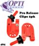 Opti Tackle Pro Release Clips Red (SELECT SIZE) 484