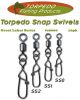 Torpedo Fishing Snap Swivels (Select Size) S0000