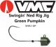 VMC Swingin Ned Rig Jig Green Pumpkin