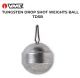 VMC Tungsten Ball Drop Shot Weights (Select Weight) TDSBNAT