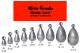 Water Gremlin Snap-Loc Dipsey Sinkers (Choose Size) PSLD