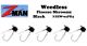 Z-Man Weedless Finesse Shroomz Black 5pk (Select Weight) FJHW-02PK5