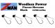 Z-Man Weedless Power Finesse ShroomZ Black 3pk (Select Size) PJHW-02PK3