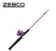 Zebco Splash 4ft Purple Spincast Combo YSPLSCJPKA 